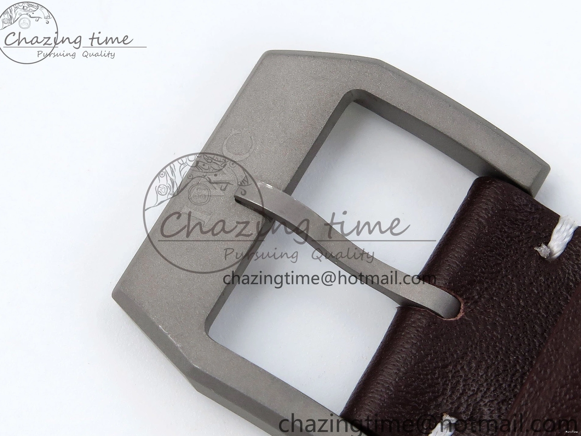 MIROTIME 1224 Pilot Mark XVIII Titanium BLSF 1:1 Best Edition Black Dial on Brown Leather Strap MIYOTA Popular 7020